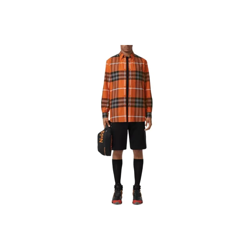 Burberry FW22 Shirt Men's Orange-1
