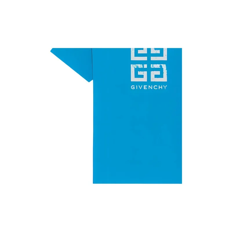Givenchy Faded 4G Logo Printed Crewneck T Shirt-3