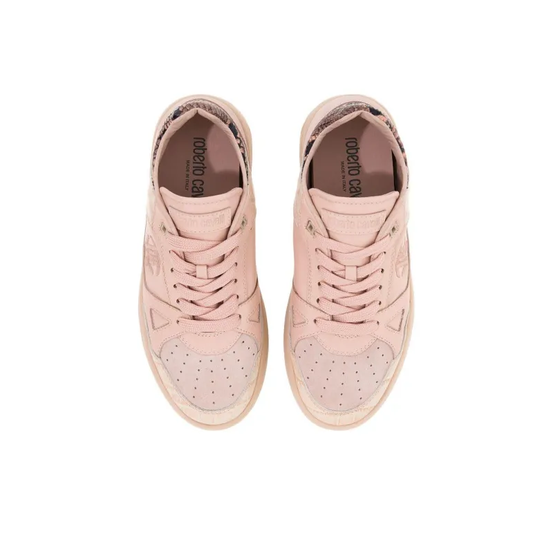 Roberto Cavalli Low Top Skateboard Shoes Women's Pink-4