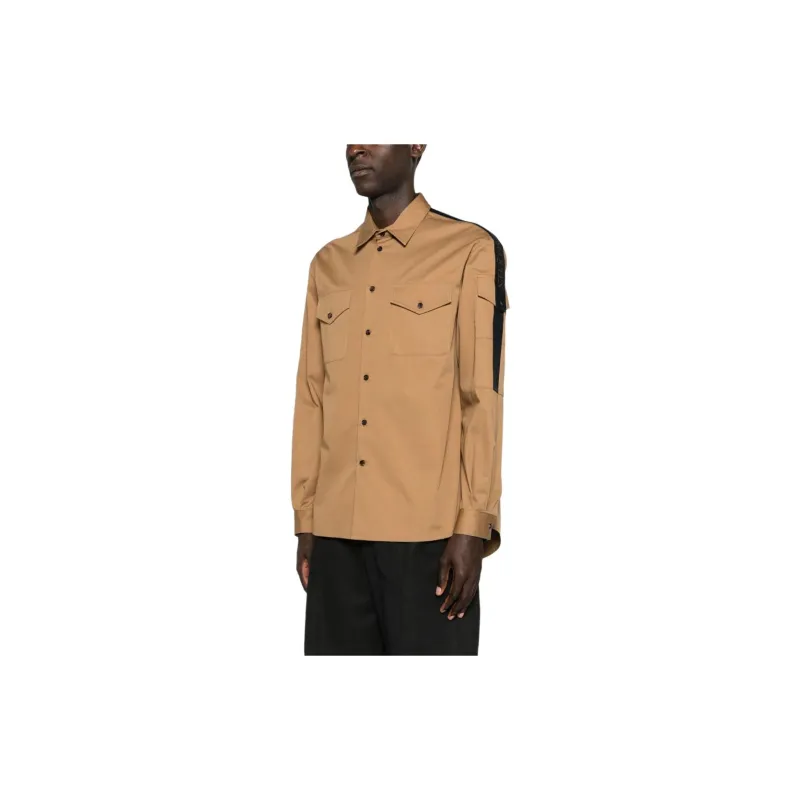 Alexander McQueen Loo tape Cotton Overshirt-3