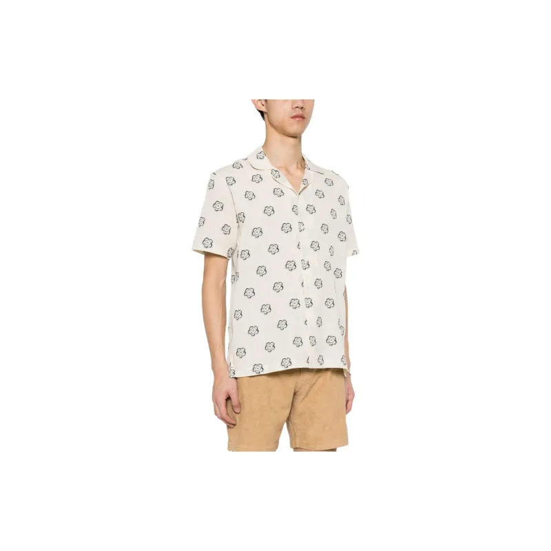 Orlebar Brown Marne Floral Embroidery Shirt-3