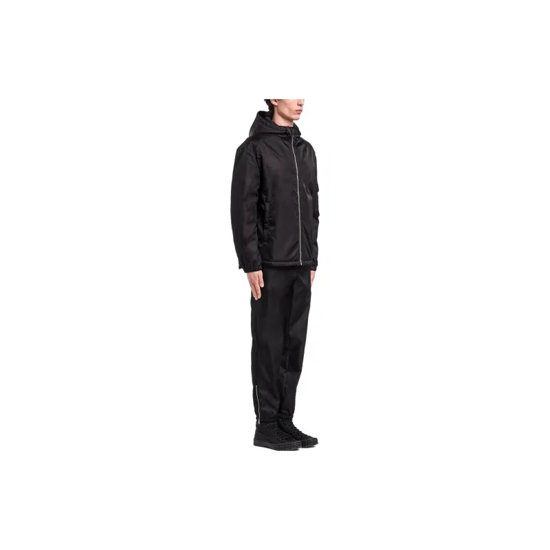 PRADA Zip Up Hooded Blouson Jacket-3