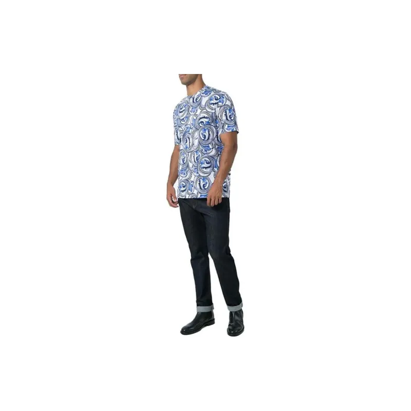 VERSACE T Shirts Men Blue-4