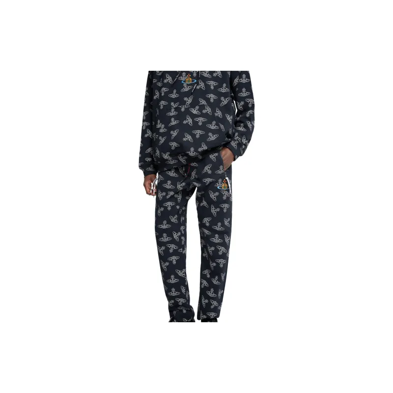 Vivienne Westwood SS24 Casual Pants Unisex Black Blue-4