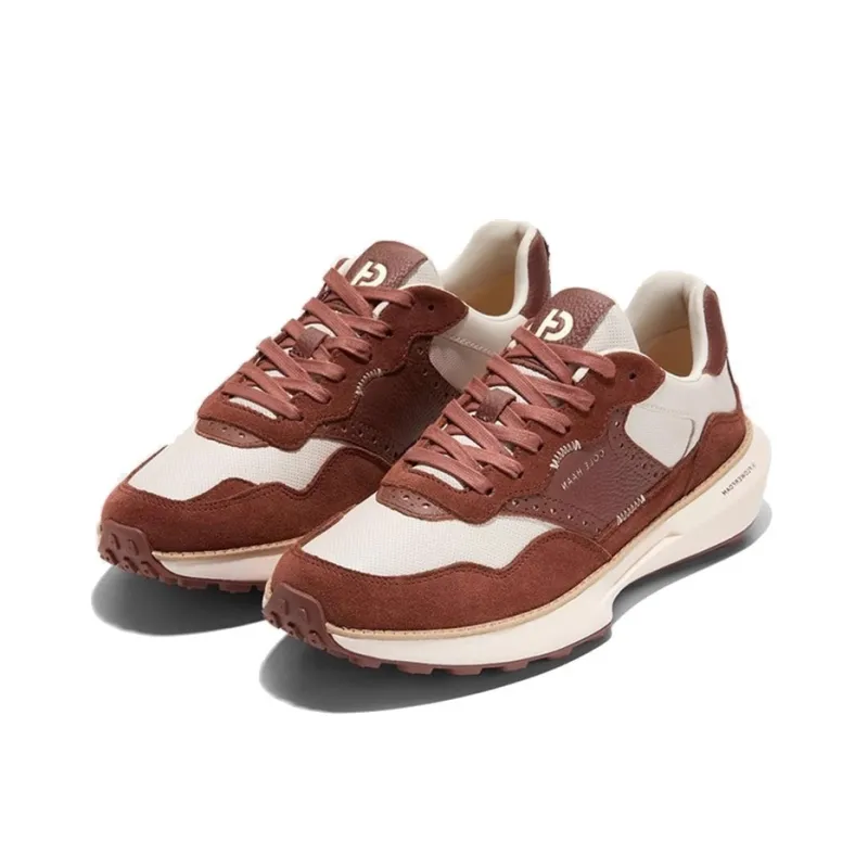COLE HAAN Lightweight And Breathable Low Top Casual Shoes Men's Beige Pink-1