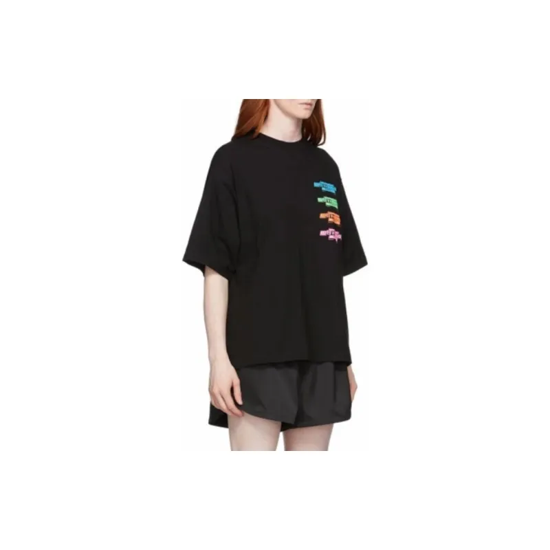 WE11DONE T Shirts Unisex Black-4