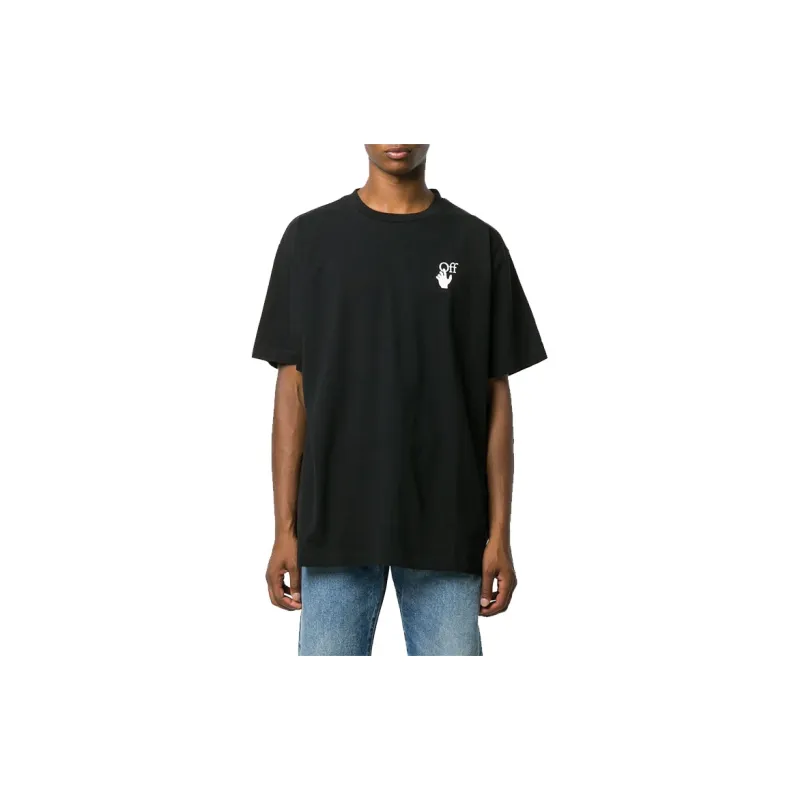 OFF WHITE Oversized Cut Here Arrows T shirt-4
