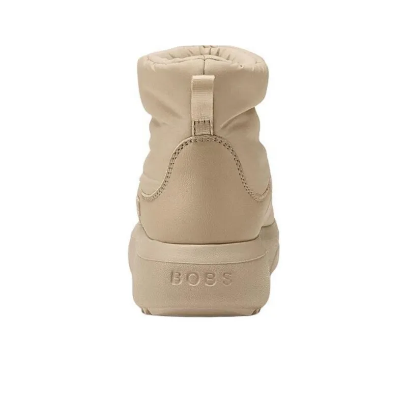 Skechers Bob's Warm Coverage Short Snow Boots Women's Beige-2