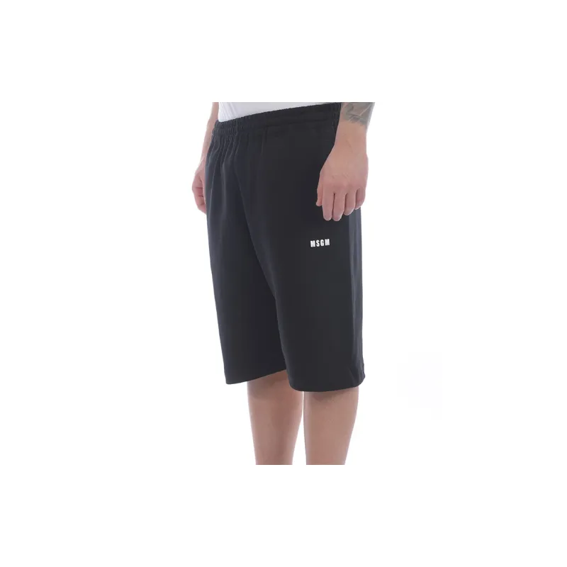 MSGM Sports Shorts Men Black-3