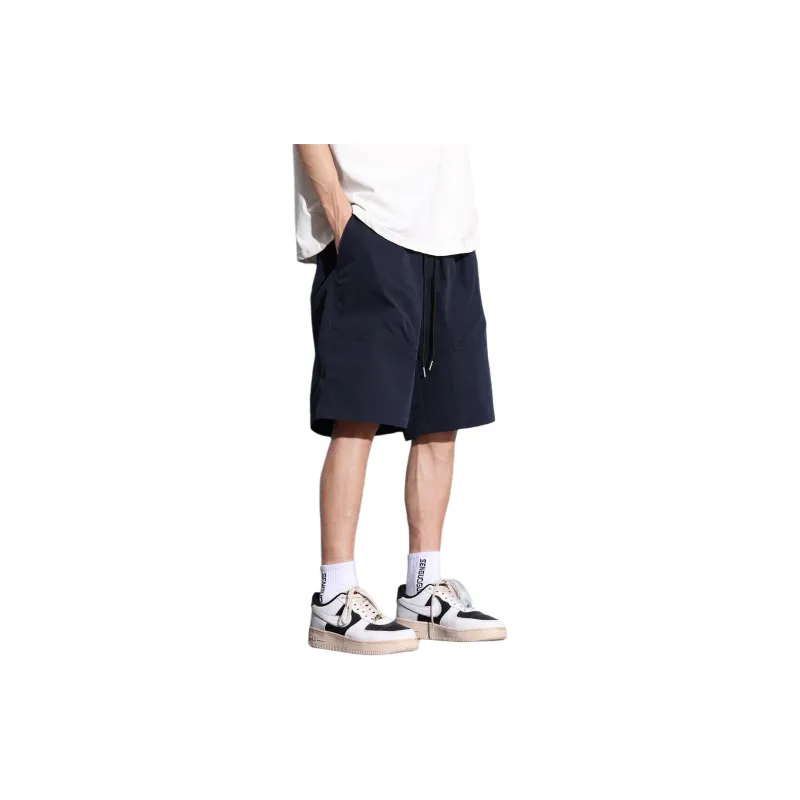 Tonlion Casual Shorts Men's Navy Blue-2