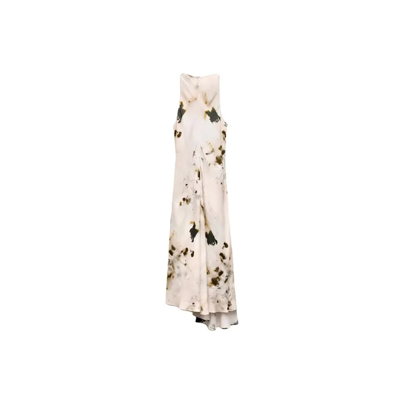 ZARA Sleeveless Dress Women's Nude Black-1