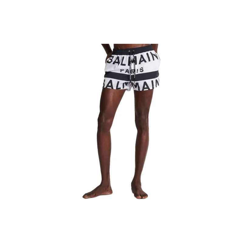BALMAIN Swimming Shorts Men White-1
