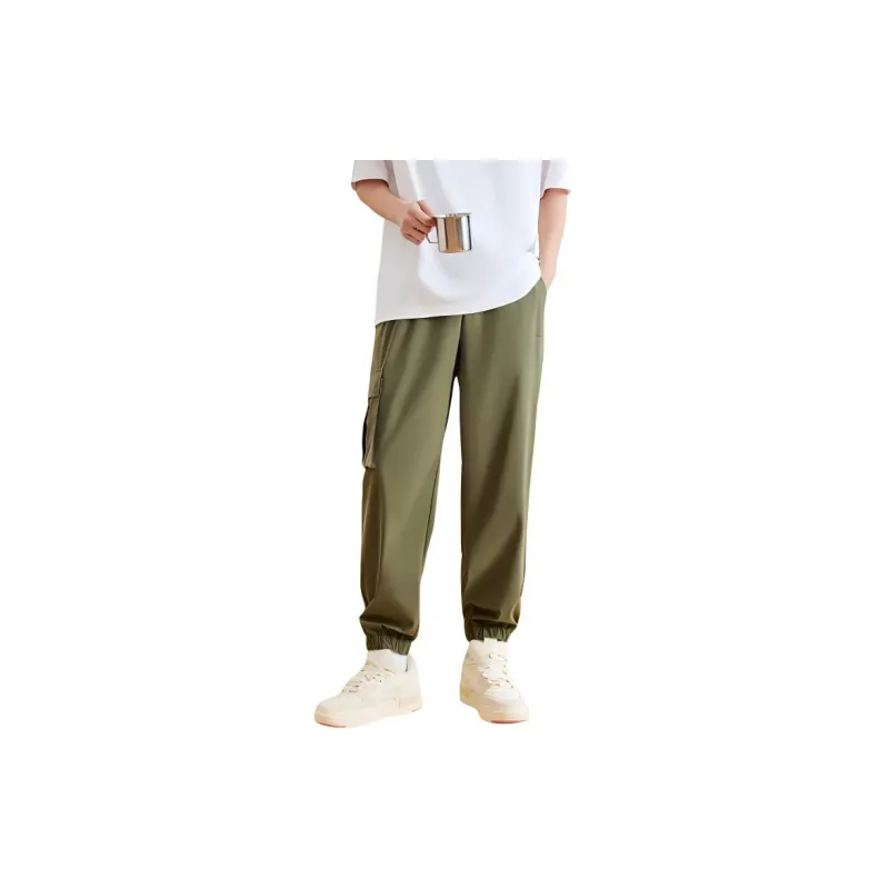 Anta Life Collection Sports Life Collection Knitted Sweatpants Men's Grape Leaf Green-3