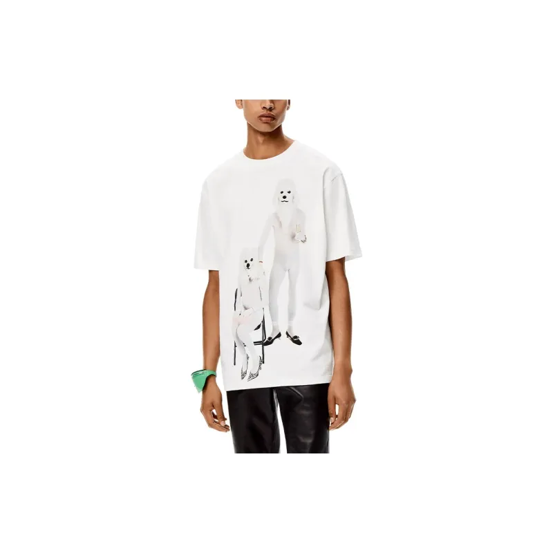 LOEWE Twin Dog T Shirt-2