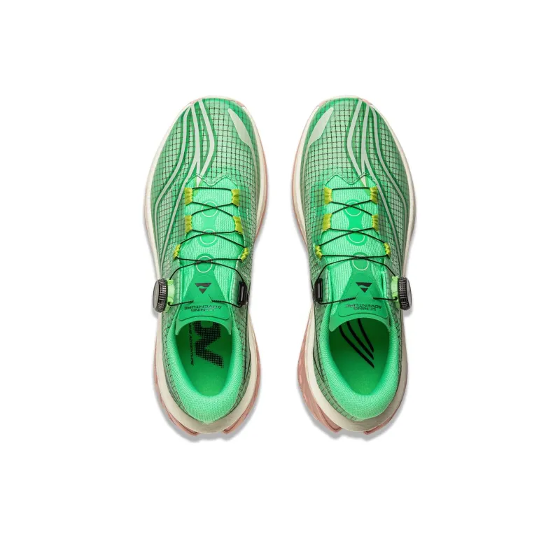 LiNing Dulu PRO V2 Cushioning Anti-Slip And Wear-Resistant Rebound Low-Top Trail Running Running Shoes Men's Green-3