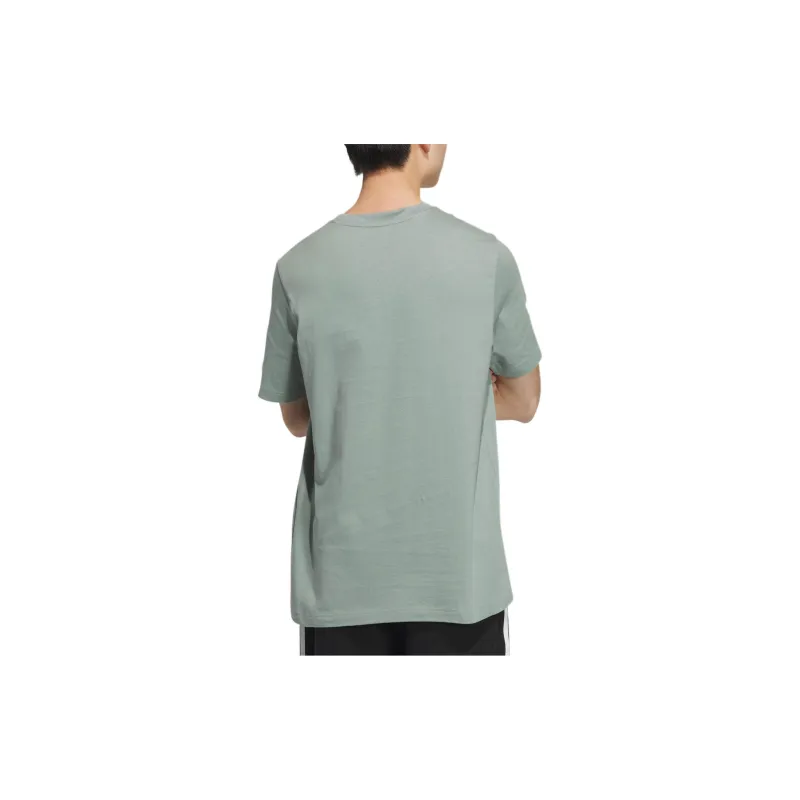 Adidas Small Linear Logo T Shirt Asia Sizing Green/White-2