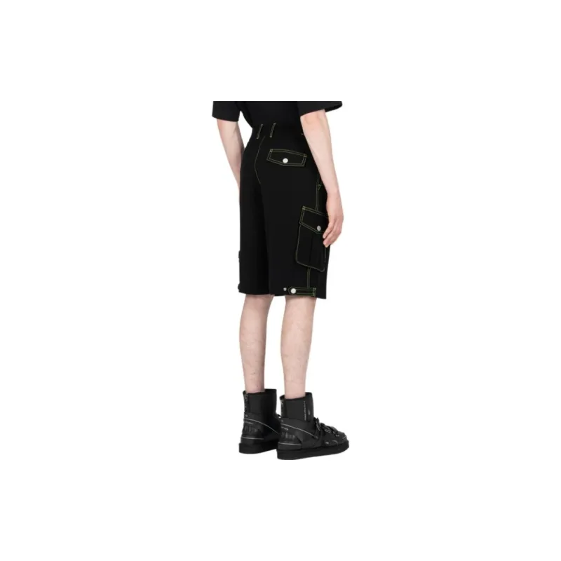 Feng Chen Wang Denim Shorts Men Black-2