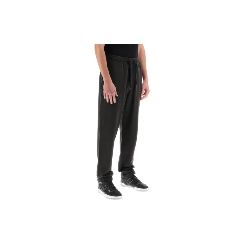 ISABEL MARANT Mailesco Logo Flocked Drawstring Track Pants-1
