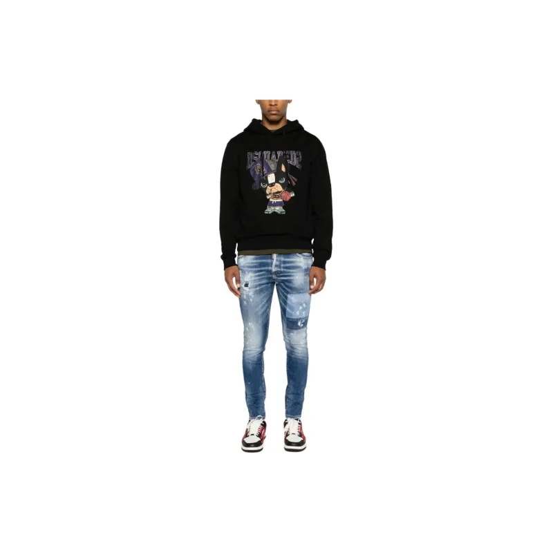 DSQUARED 2 Skater Straight Leg Distressed Jeans-1