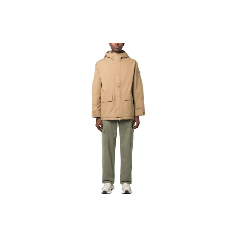 STONE ISLAND Garment dyed Cotton Hooded Jacket-1