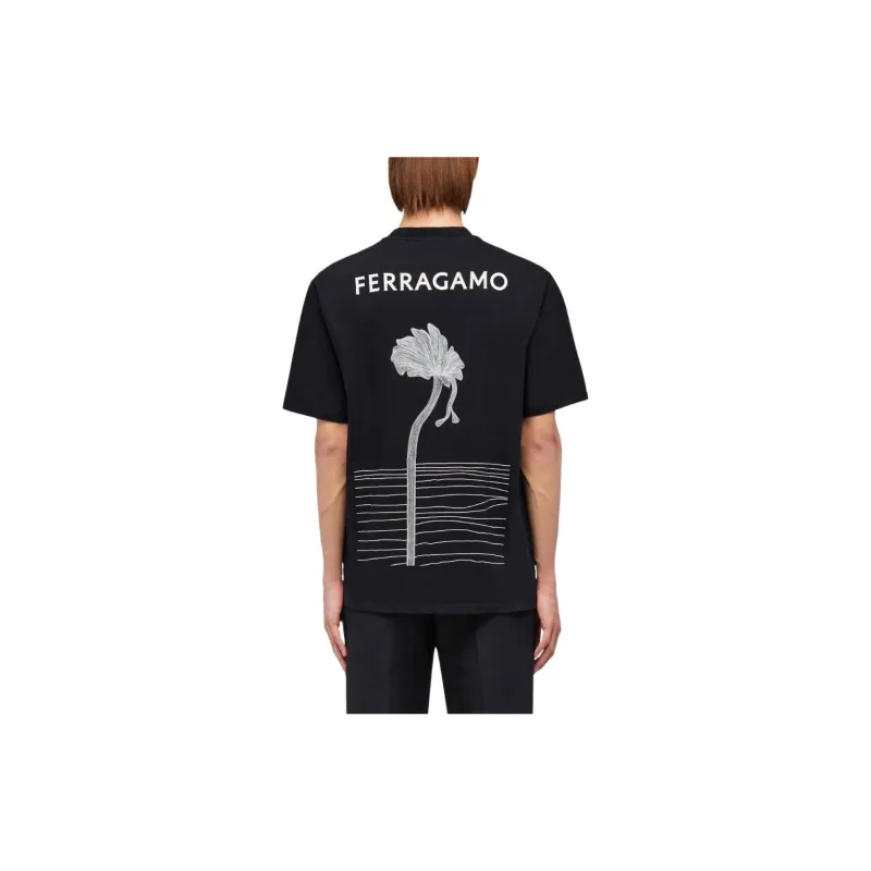 Ferragamo Graphic-Printed Crewneck T-Shirt-3