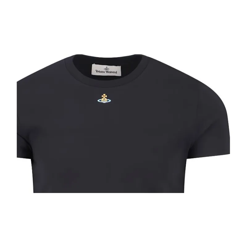 Vivienne Westwood Orb Logo Embroidered Crewneck T Shirt-2