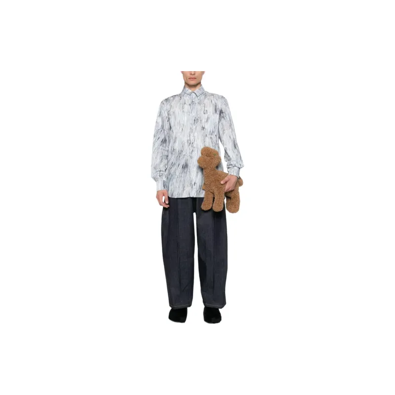 MARNI Graphic Printed Long Sleeved Shirt-1