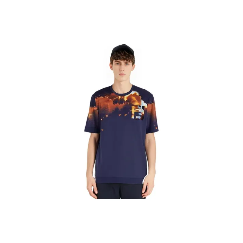 FENDI SS23 T Shirt Men's Multicolor-5