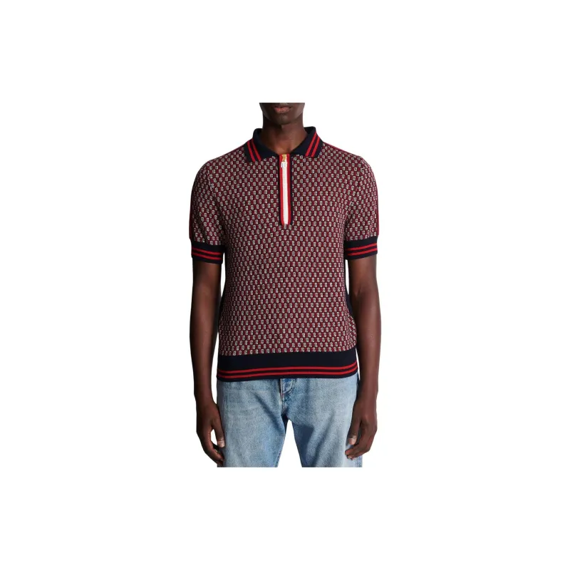 BALMAIN Polo Shirts Men Red-1