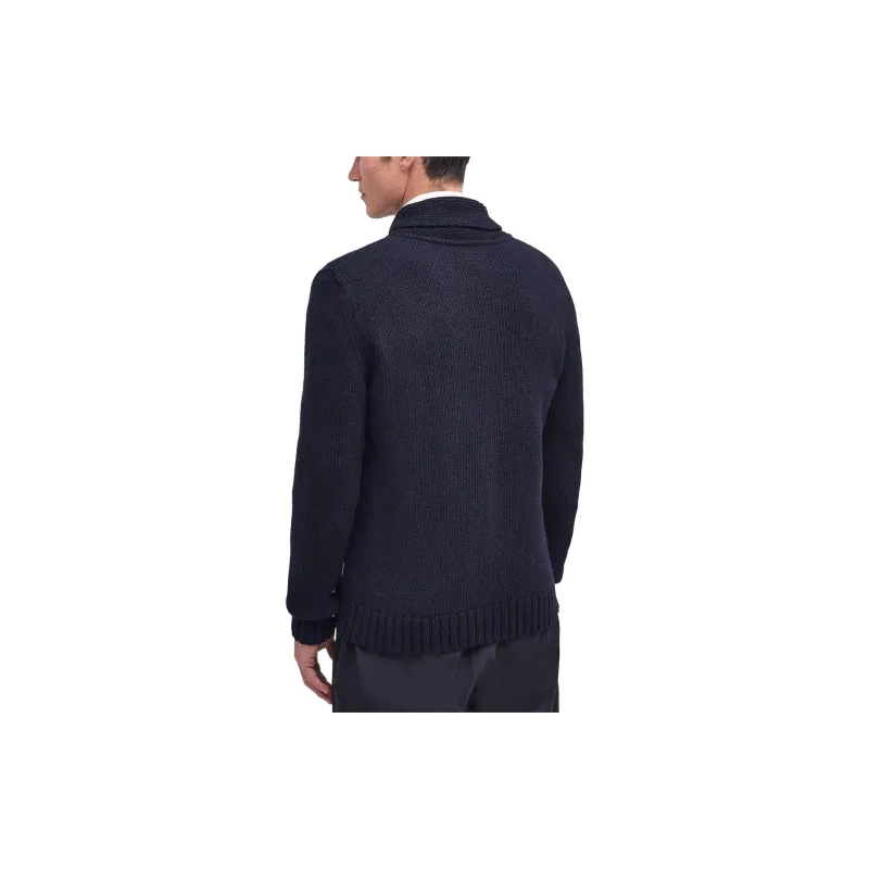 BARBOUR Barbour Felton Zip-Up Jumper Sweater Men's Classic Navy Blue-3