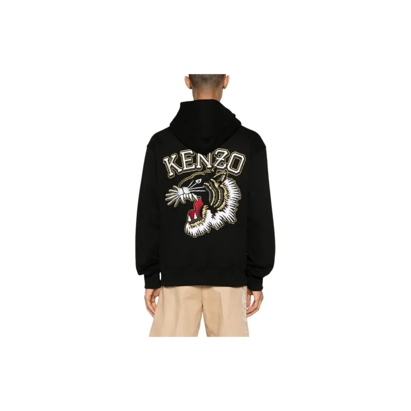 KENZO Varsity Jungle Tiger Logo embroidered Hoodie-2
