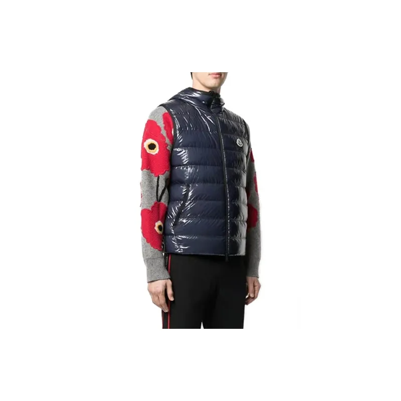 Moncler Vests Men Dark Blue-2