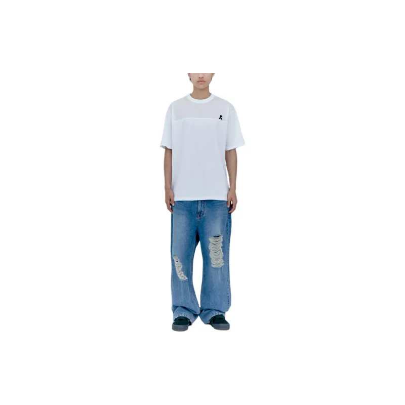 Rest&Recreation DESTROYED DENIM PANTS Jeans Unisex BLUE/Blue-2