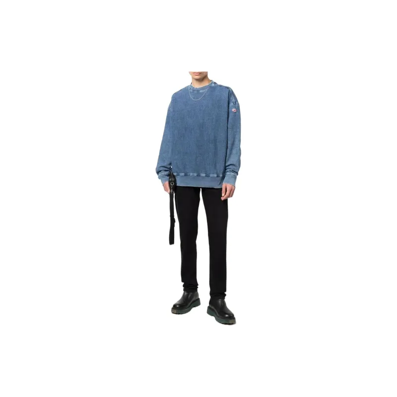 DIESEL D Krib Ne Crewneck Logo Patch Jumper-1