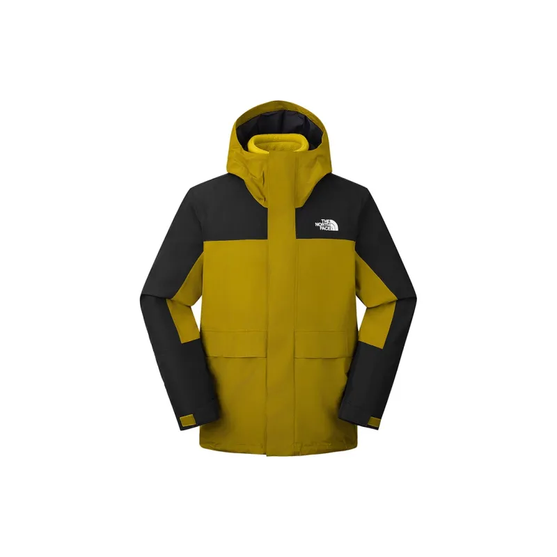 THE NORTH FACE City Outdoor Collection Windbreaker Jackets Unisex Cosmic Black Moss Green Multicolor-1