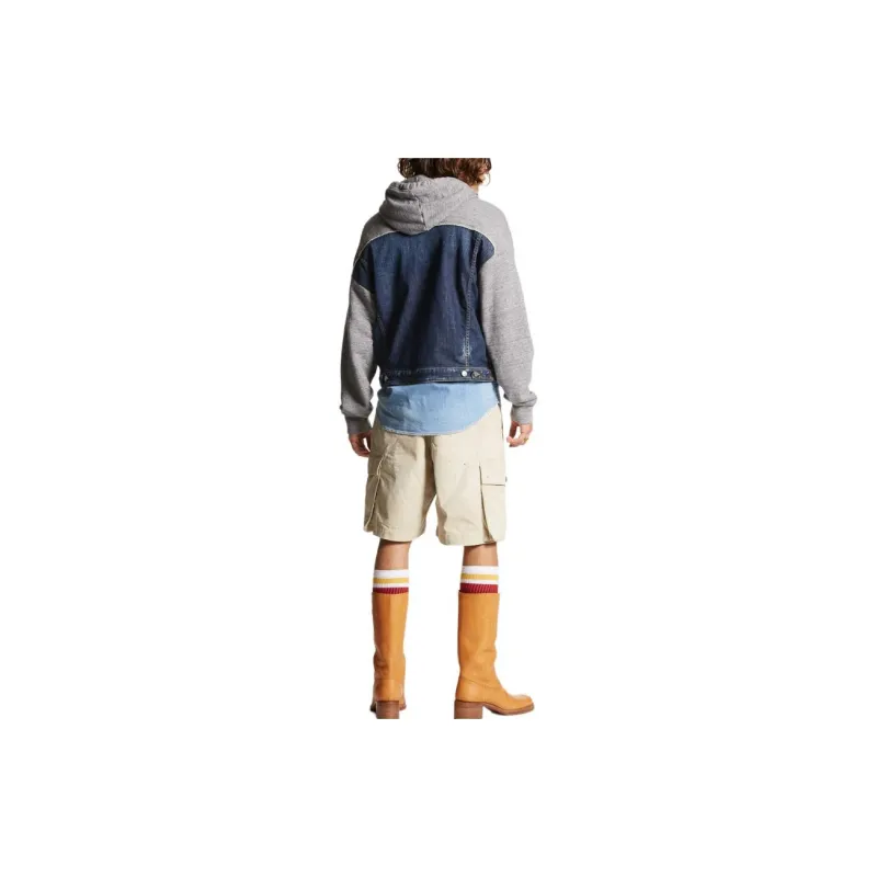 DSQUARED 2 Logo Printed Cargo Shorts-3