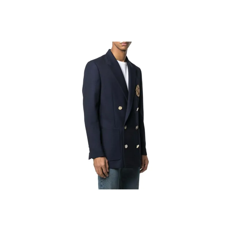 BALMAIN Business Suits Men Blue-3