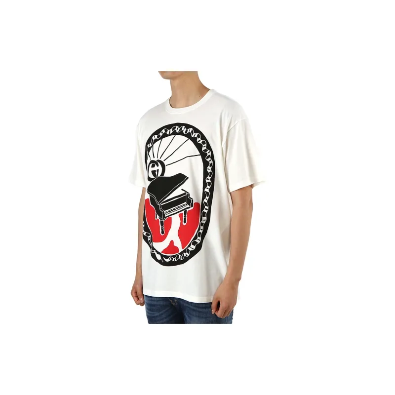 GUCCI T Shirts Men White-4