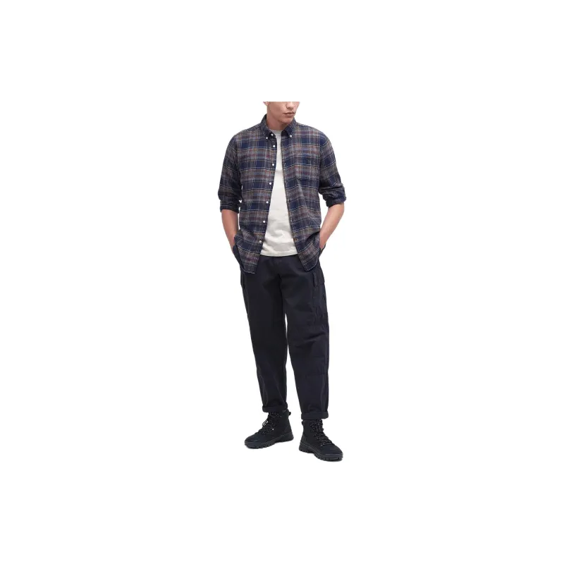 BARBOUR Eddleston Tailored Shirt Shirt Men's Navy-1