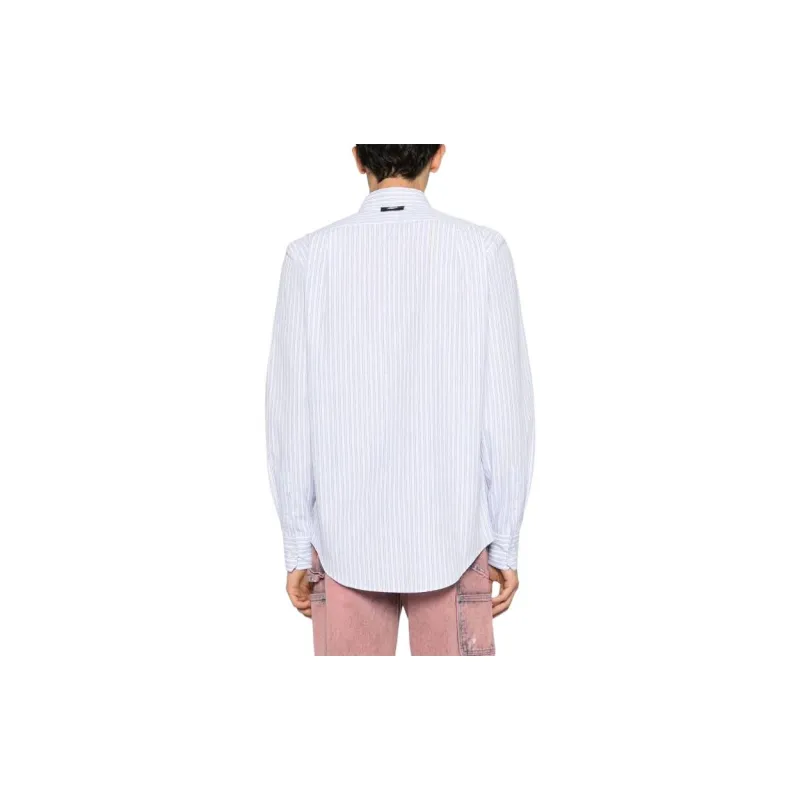 MSGM Stripe Pattern Long Sleeved Shirt-2