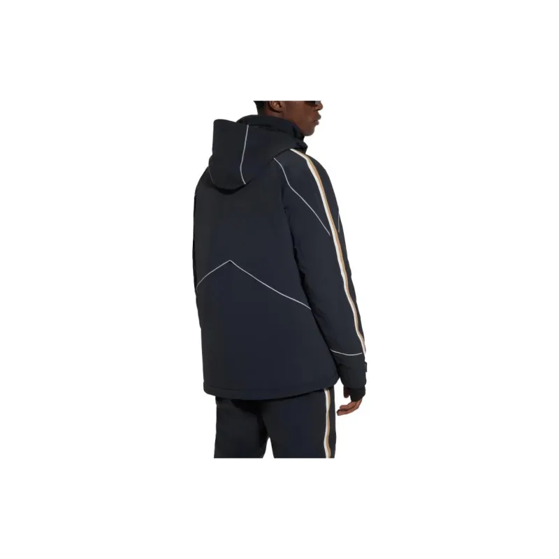 HUGO BOSS x PERFECT MOMENT Collaboration Hooded Down Ski Jacket With Special Branding Jackets Coats Men's Black-3