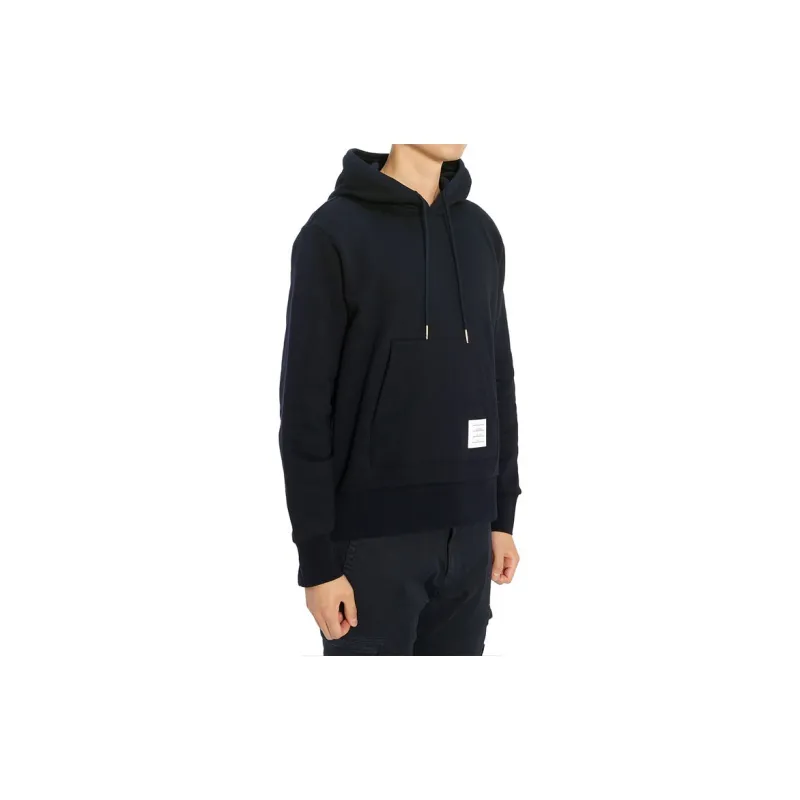 THOM BROWNE Striped Drawstring Hoodie-4