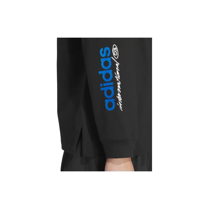 Adidas Originals CITY SKATE LONG SLEEVE T Shirt Men's Black-4