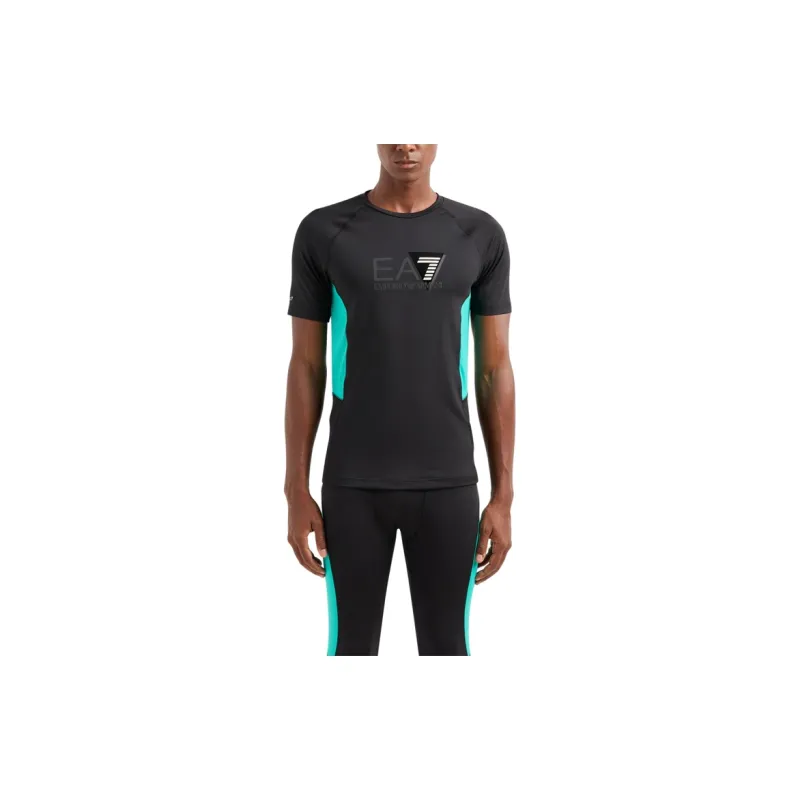 EMPORIO ARMANI EA7 SS24 T Shirt Men's Black-3