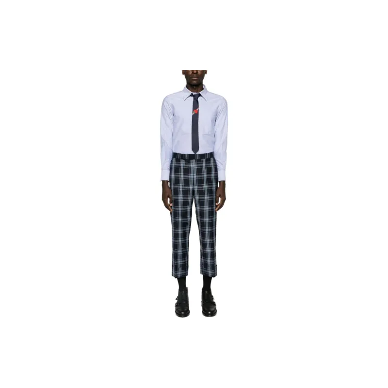 THOM BROWNE Rwb Striped Long Sleeved Shirt-1