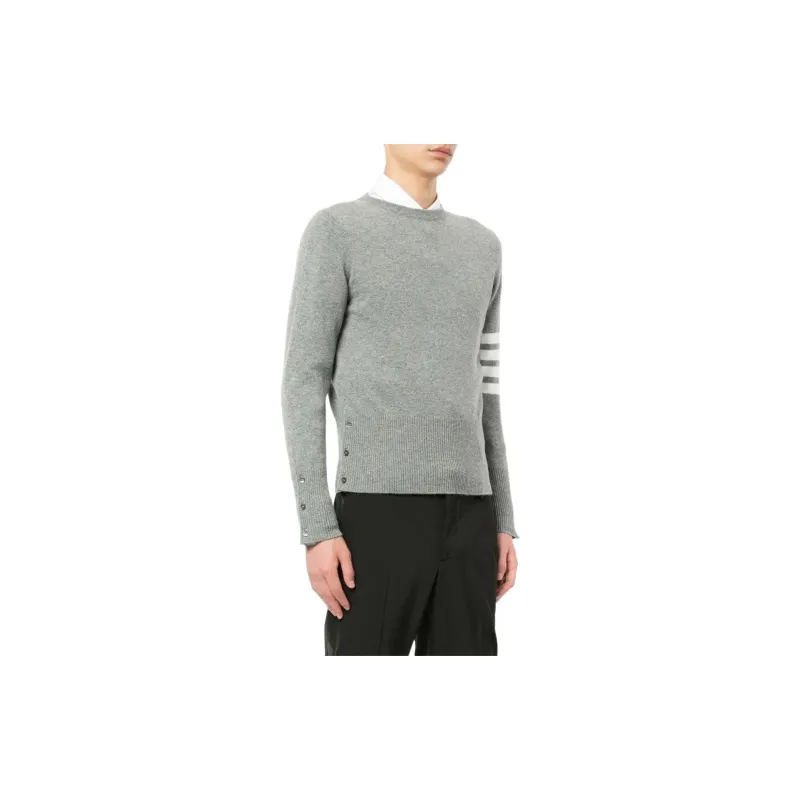 THOM BROWNE 4 Bar Crewneck Jumper-2