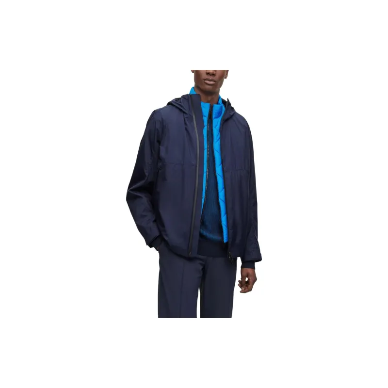 HUGO BOSS Jackets Men Navy Blue-5