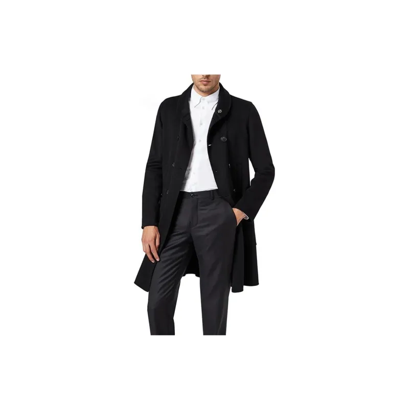 GIORGIO ARMANI Icon Double breasted Coat In Double Cashmere-3