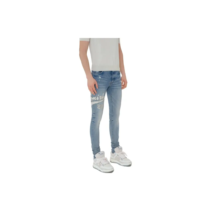 AMIRI Varsity Applique Logo Jeans-3
