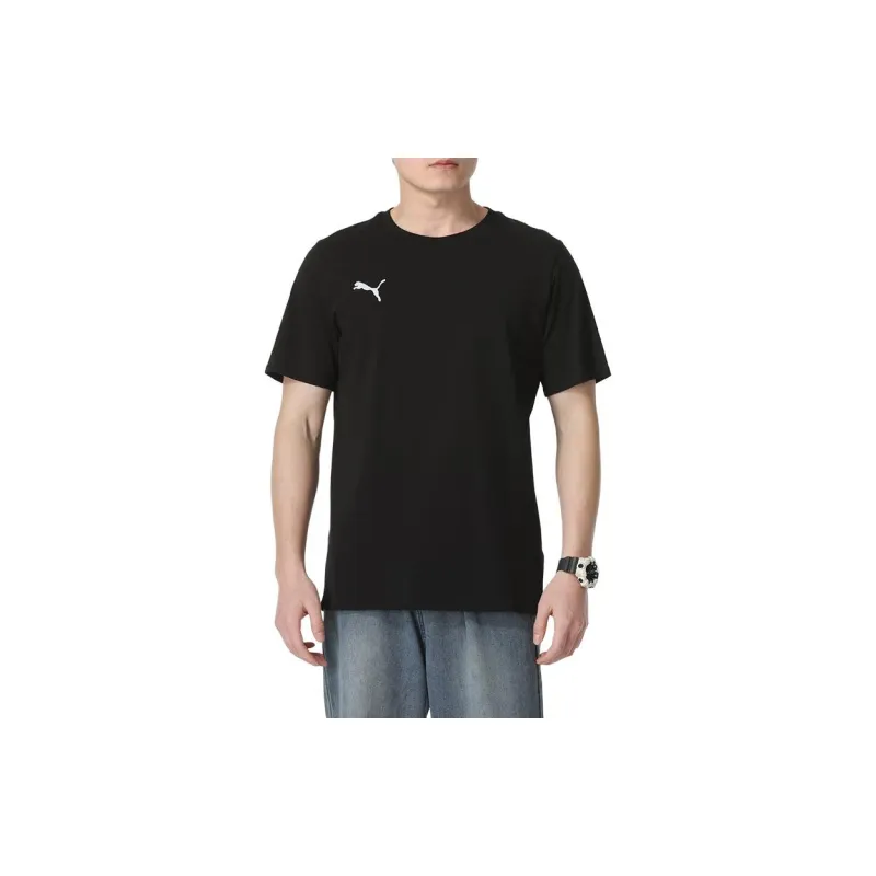 PUMA Casual Sportswear Men Set Black Top+Navy Blue Shorts-1